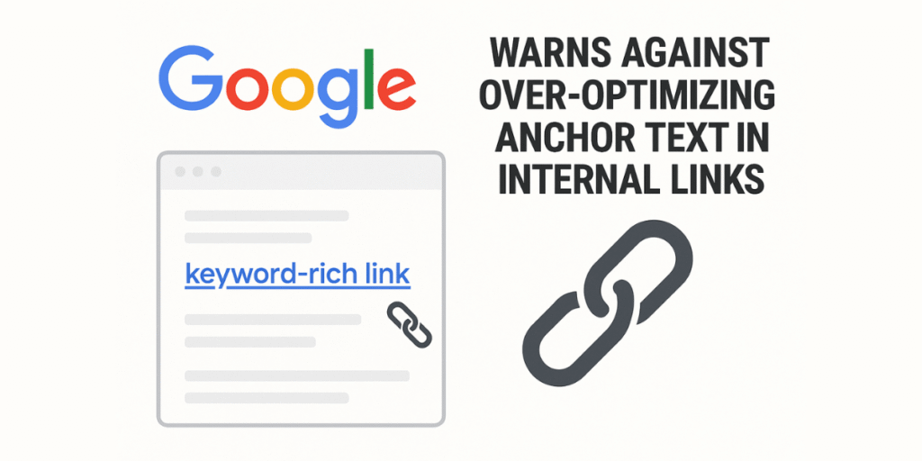 Google Warns Against Over-Optimizing Anchor Text in Internal Links