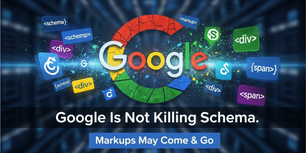 Google is not discontinuing schema markup, ensuring continued support for structured data in search results.