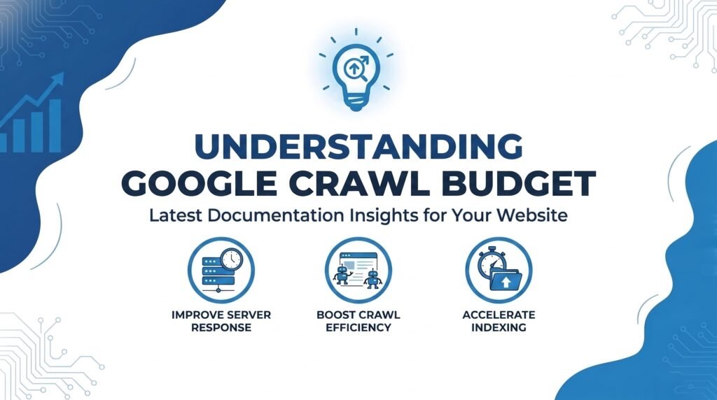 Visual representation of Google crawl budget, highlighting factors that influence how often a site is crawled by search engines.